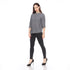 Asymmetrical Pleated Boatneck Top – T1002